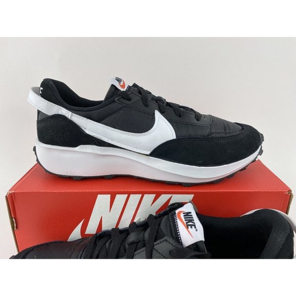 Nike Waffle Debut Black White Men's Sneakers Shoes - Picture 5 of 12